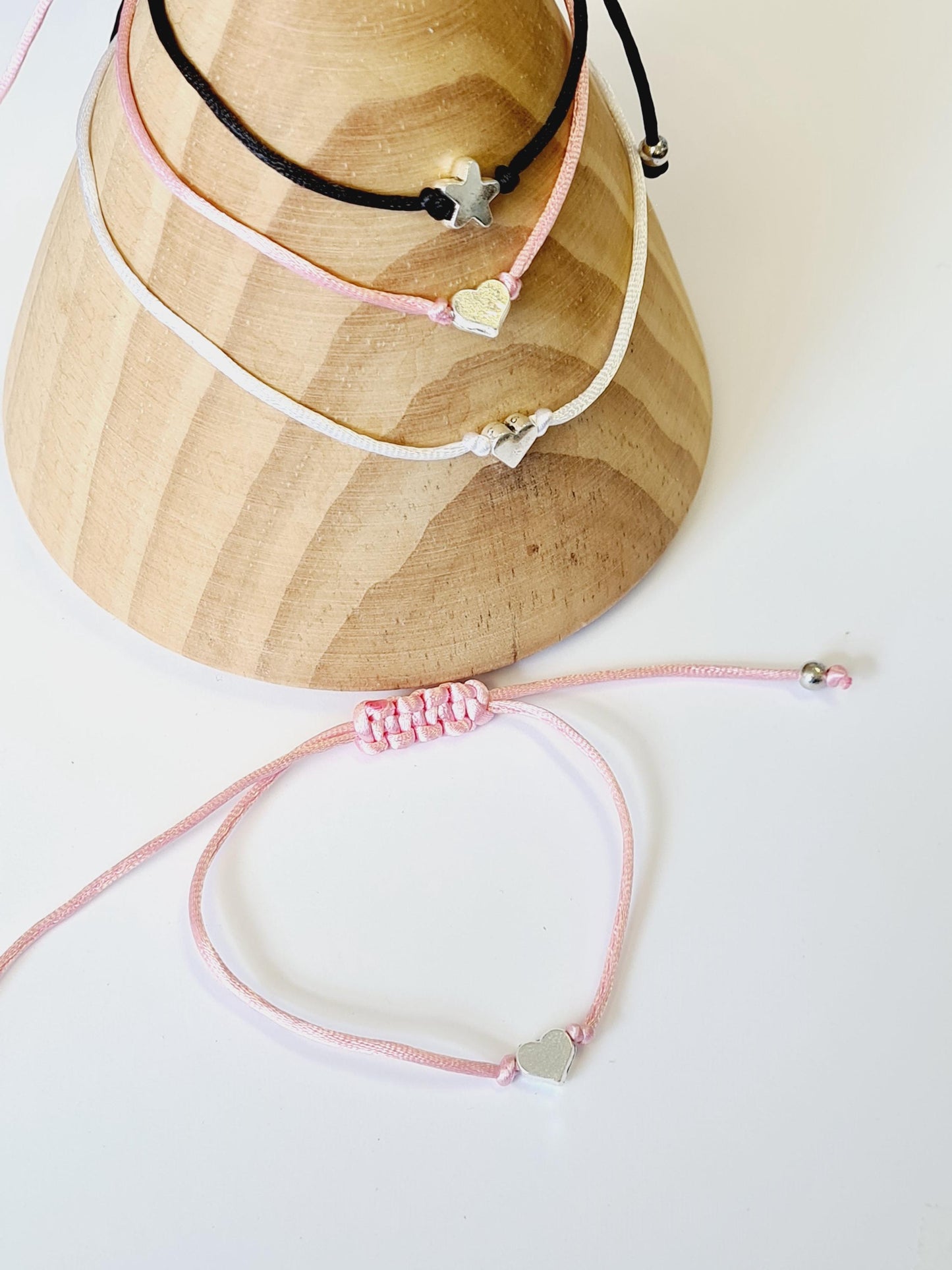 Personalised Rainbow Birthday wish string charm bracelet - Party bag Goodie filler - Personalised - celebration- RW3