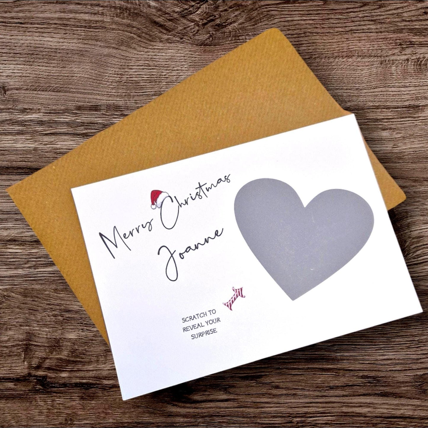 Personalised Christmas scratch and reveal card - Christmas surprise - Card - Christmas gift - surprise gift - scratch and see
