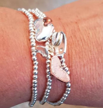 Chance Made Us Colleagues Silver-Plated Heart Bracelet: Friendship Gift-but chaos made us a team