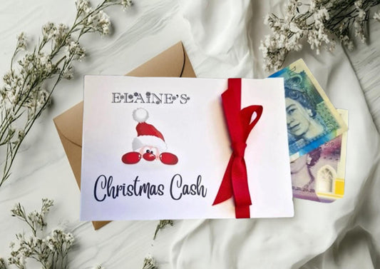 Personalised Christmas Cash Envelope, Festive Fund, Christmas Money Gifting, Gift Vouchers, Gift Card, Gifting Tickets, Kids Xmas Cash Gifts