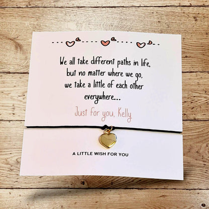 Leaving Wish Bracelet, School: Goodbye Gift, New Job, We all take difference paths in life
