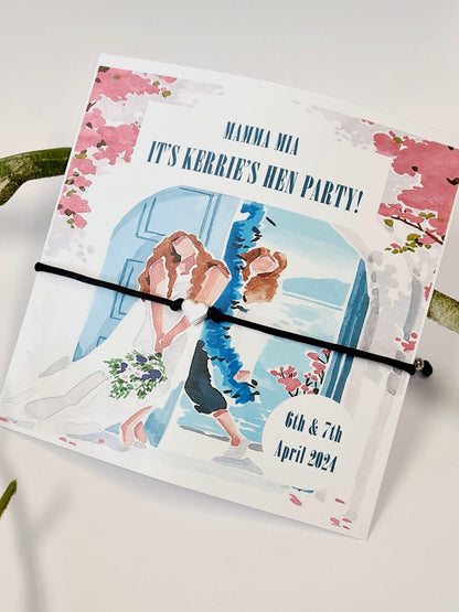Mamma Mia Wish Bracelet: ABBA Dancing Queen Hen Party Favor
