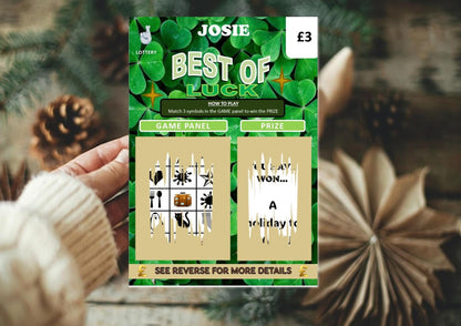 Scratch Card: Surprise Holiday, Weekend away, Reveal Gift, fun gift, Christmas,  Birthday, Personalised, Scratch to reveal gift