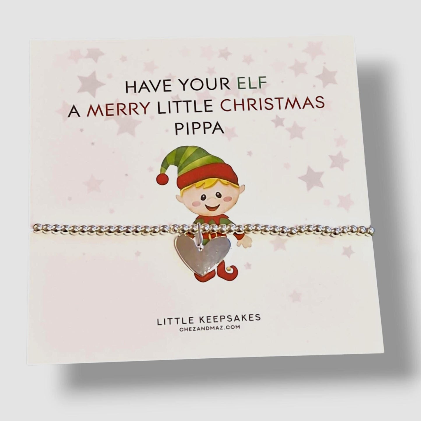 Merry Little Christmas Bracelet Gift | Have your Elf I  Silver Plated | Festive Jewellery Keepsake - C10
