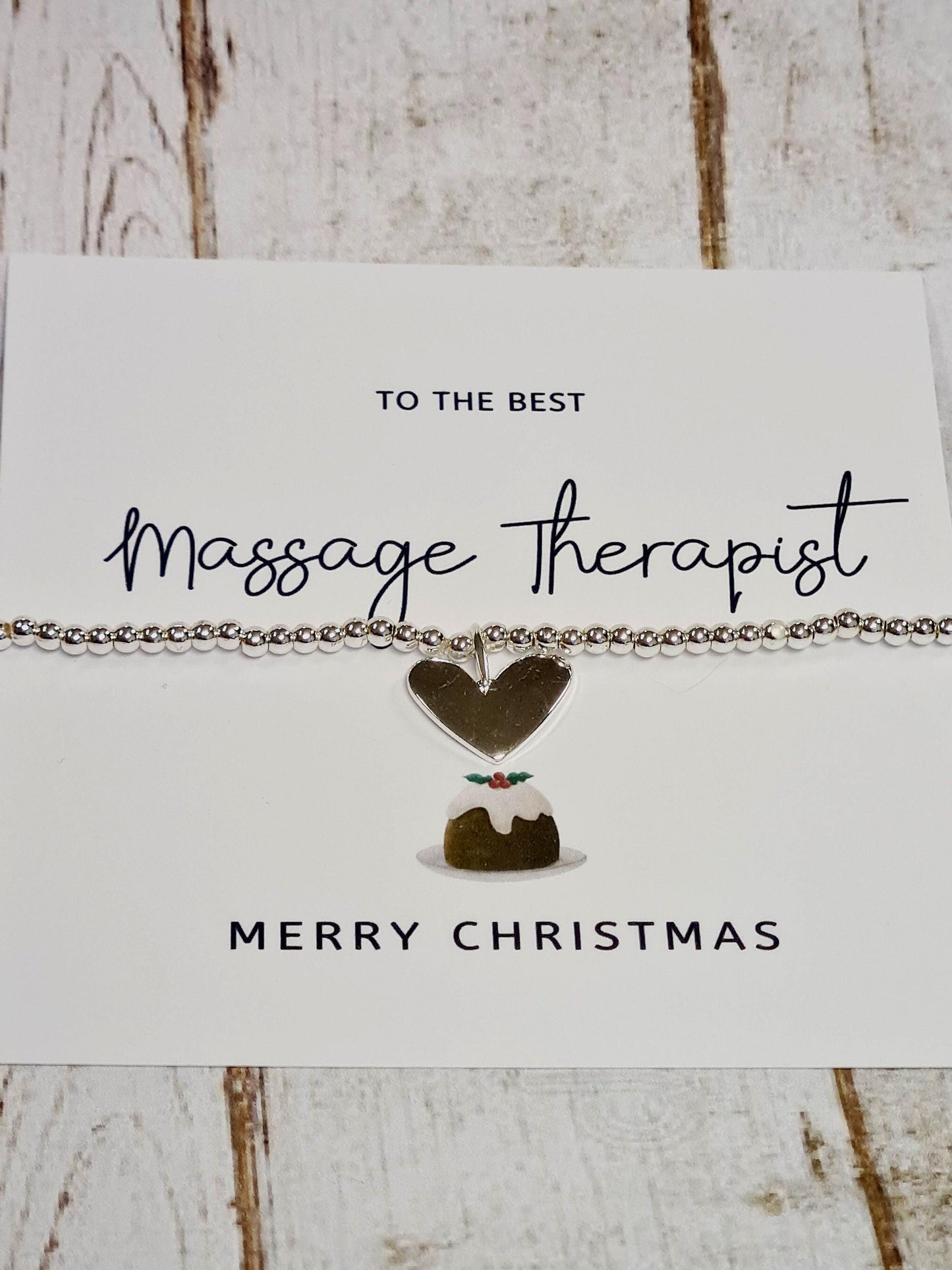 Beauty Therapist, Hairdresser, Massage Therapist, Nail Tech-Secret Santa- Silver Plated Charm Bracelet - Bracelet - Christmas Gift
