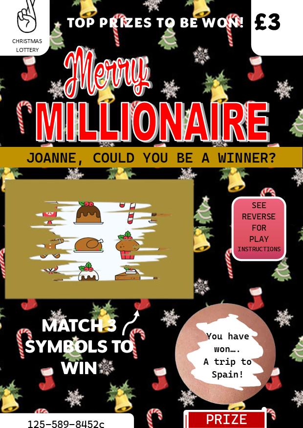 Scratch Card: Surprise Holiday, Festival, Concert Reveal Gift, fun gift, Christmas, Birthday, Personalised, Scratch to reveal gift