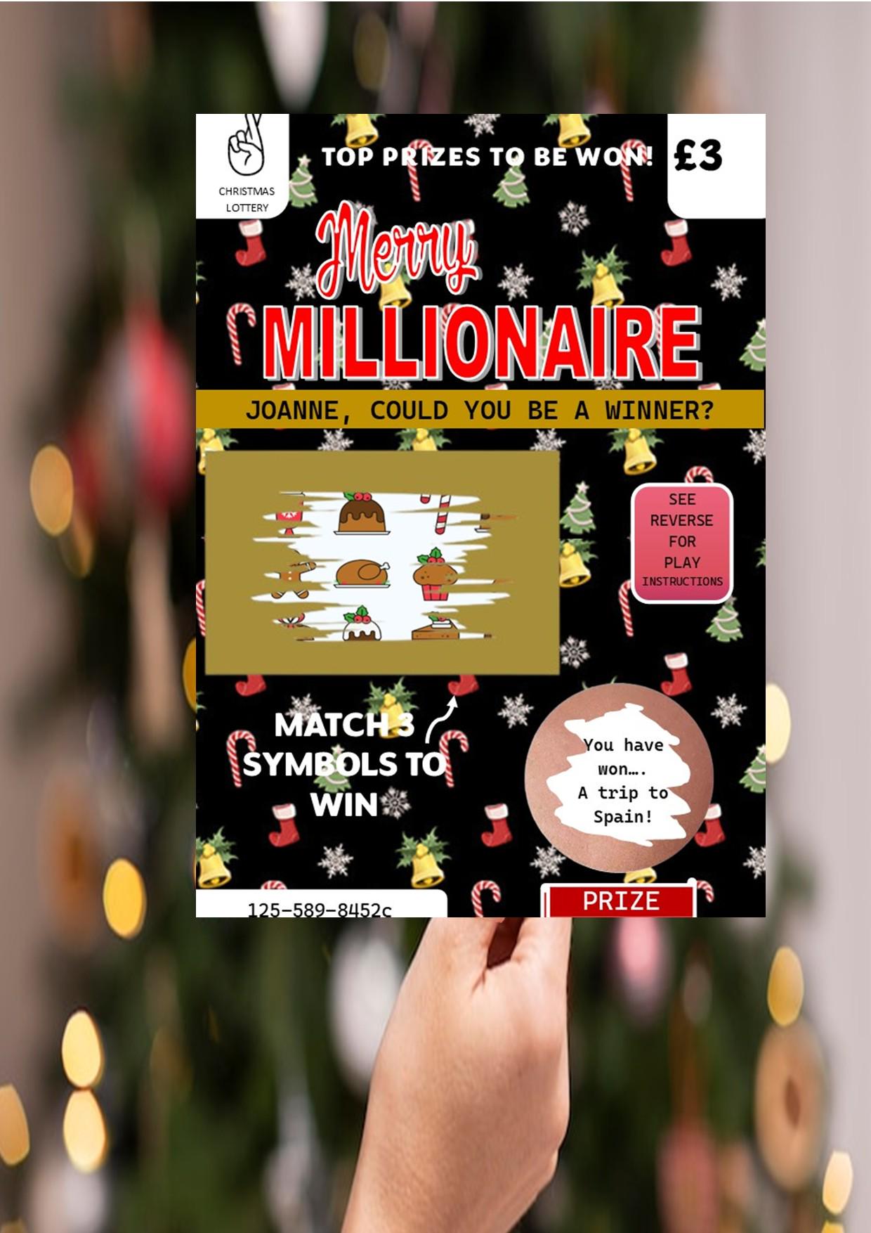 Scratch Card: Surprise Holiday, Festival, Concert Reveal Gift, fun gift, Christmas, Birthday, Personalised, Scratch to reveal gift