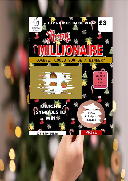 Scratch Card: Surprise Holiday, Festival, Concert Reveal Gift, fun gift, Christmas, Birthday, Personalised, Scratch to reveal gift
