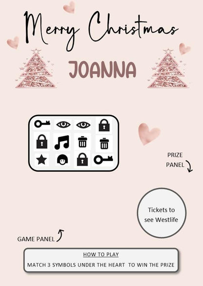 Surprise Scratch Card: Surprise Holiday, Festival, Concert Reveal Gift, fun gift, Christmas,  Birthday, Personalised, Scratch to reveal gift