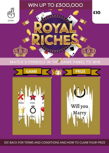 Will You Marry Me Proposal Idea, Marry Me Card, Replica Lottery Scratch Off Card, Marriage Proposal, Proposal Scratch to Reveal