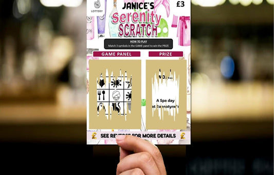 Scratch Card: Surprise Spa Day, Spa Weekend, Holiday, Gift, fun gift, Christmas, Birthday, Personalised, Scratch to reveal gift