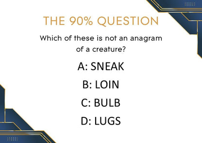 The 1% Club Quiz | TV-Inspired Trivia Game | Fun Family Activity I Celebration activity I New Year Parties, Party Game DIGITAL DOWNLOAD