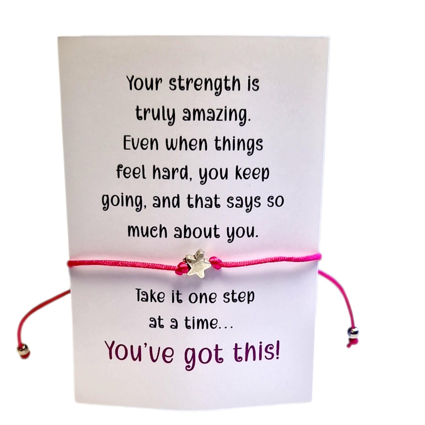 You are amazing, Your strength is truly amazing  Wish Bracelet: You've Got This - Thinking of You Gift