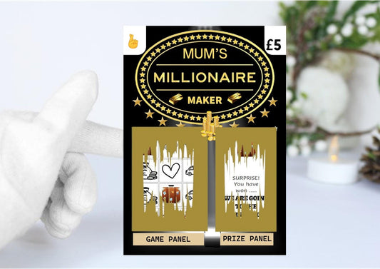 Scratch Card: Surprise Holiday, Reveal Gift, fun gift, Suitcase, Birthday, Personalised, Scratch to reveal gift, Millionaire Maker