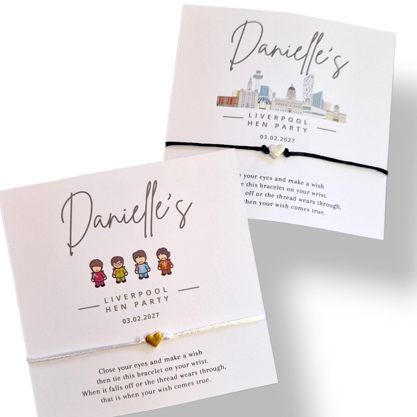 Liverpool Hen Party Wish Bracelets – Hen Do Favours, Bride Tribe Gifts & Hen Night Keepsakes