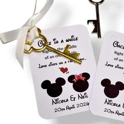 Once Upon a Time Key Bottle Opener | Disney Wedding Favour | Magical Key Bottle Opener | Wedding Keepsake & Guest Gift