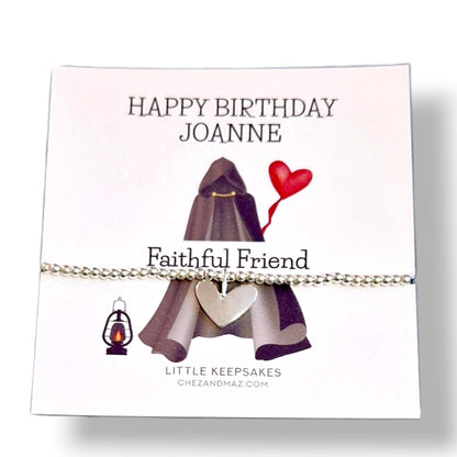 Traitors Inspired Silver Plated Bracelet – Reality TV Fan Jewelry, Faithful Friend Gift- Silver Plated Bracelet and backing card