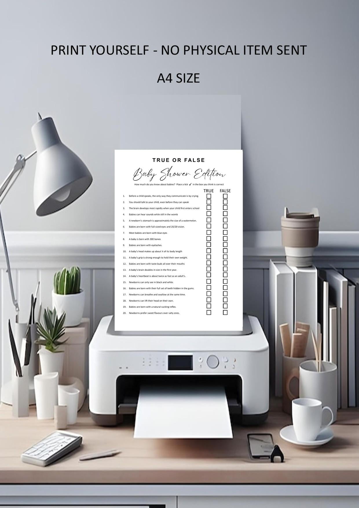Baby Shower Trivia Games, Baby True or False, Printable Baby Shower Trivia Questions couples Baby Shower, Fun Baby Shower Games Printable