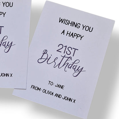 21st Birthday Turning 21 Gift – Keepsake Key for 21st Birthday, Meaningful Milestone Present