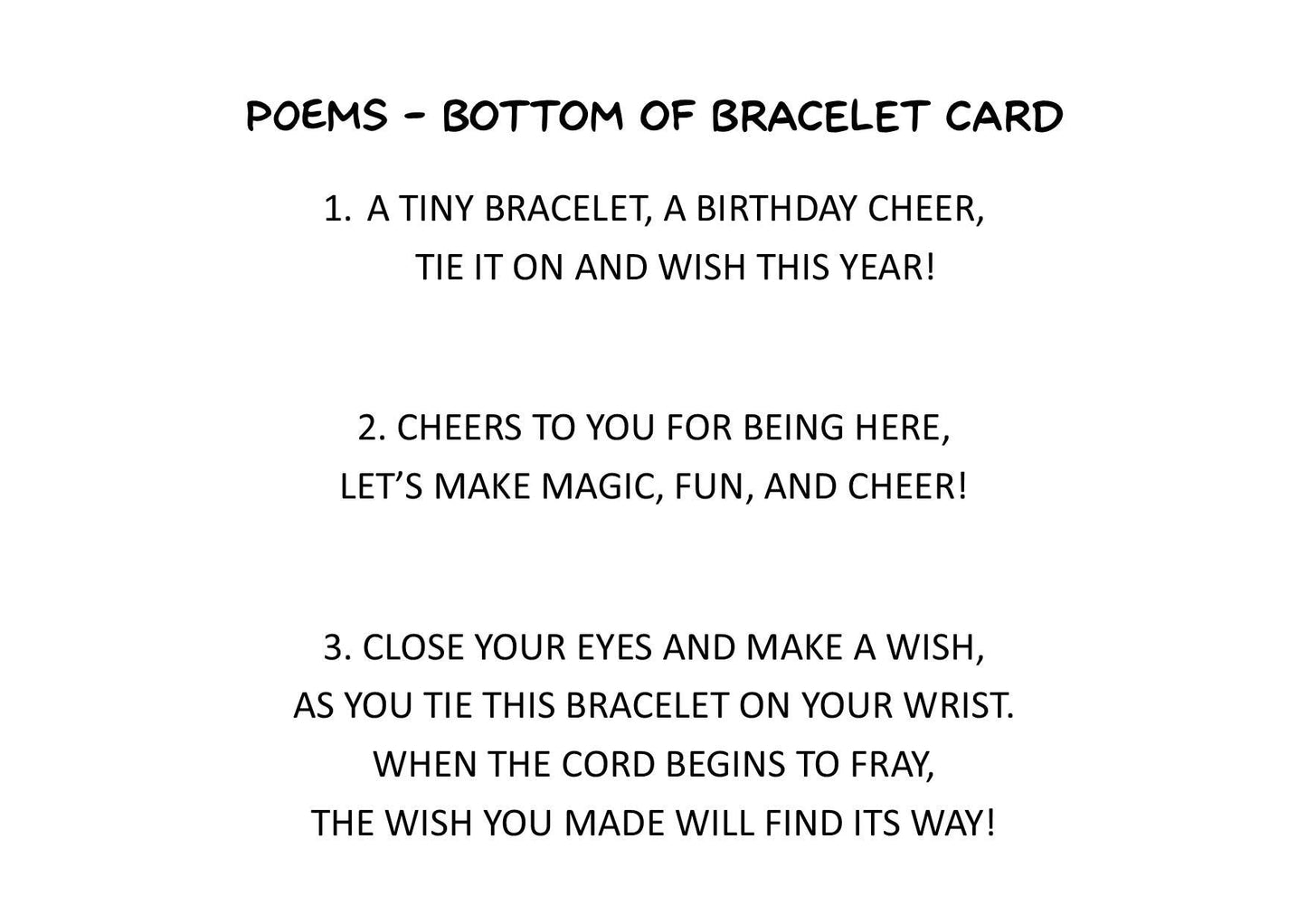 Thank You For Celebrating My 13th Birthday With Me Wish Bracelet | Birthday Wish Bracelet | Party Gift | 13th Birthday | Party Gift