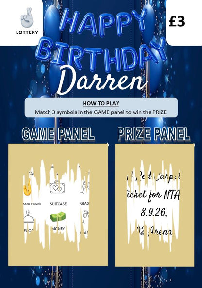Personalised Happy Birthday Scratch Card | Scratch to Reveal Surprise Message | Unique Birthday Gift Reveal Card | Fun Keepsake