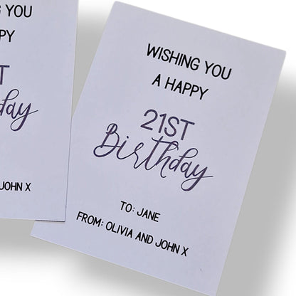 21st Birthday Turning 21 Gift – Keepsake Key for 21st Birthday, Meaningful Milestone Present