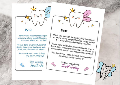 Tooth Fairy Letter & Certificate Set (Digital Download A5/A6)