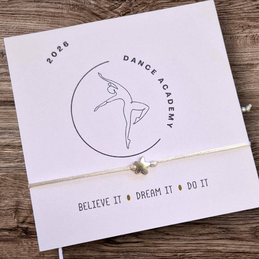 Personalised Dance Class, Dance Academy,Dance Competition, Dance Troupe, Wish Bracelet: Friendship Gift