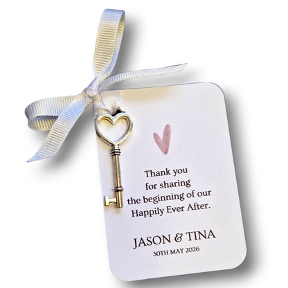 Happily Ever After Key Wedding Favors - Perfect Guest Gifts for Your Special Day