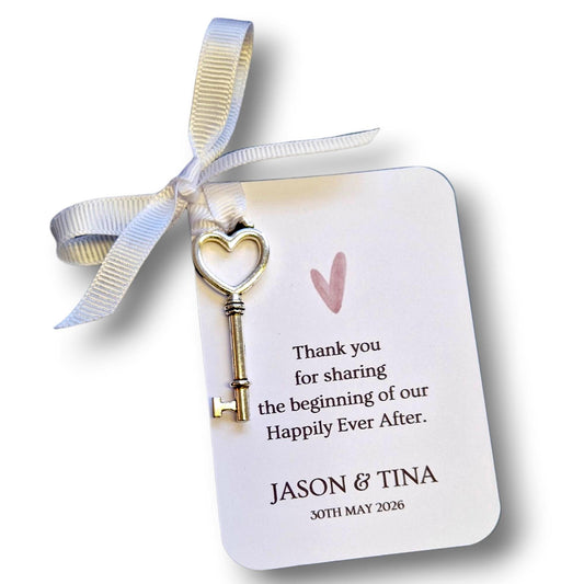 Happily Ever After Key Wedding Favors - Perfect Guest Gifts for Your Special Day