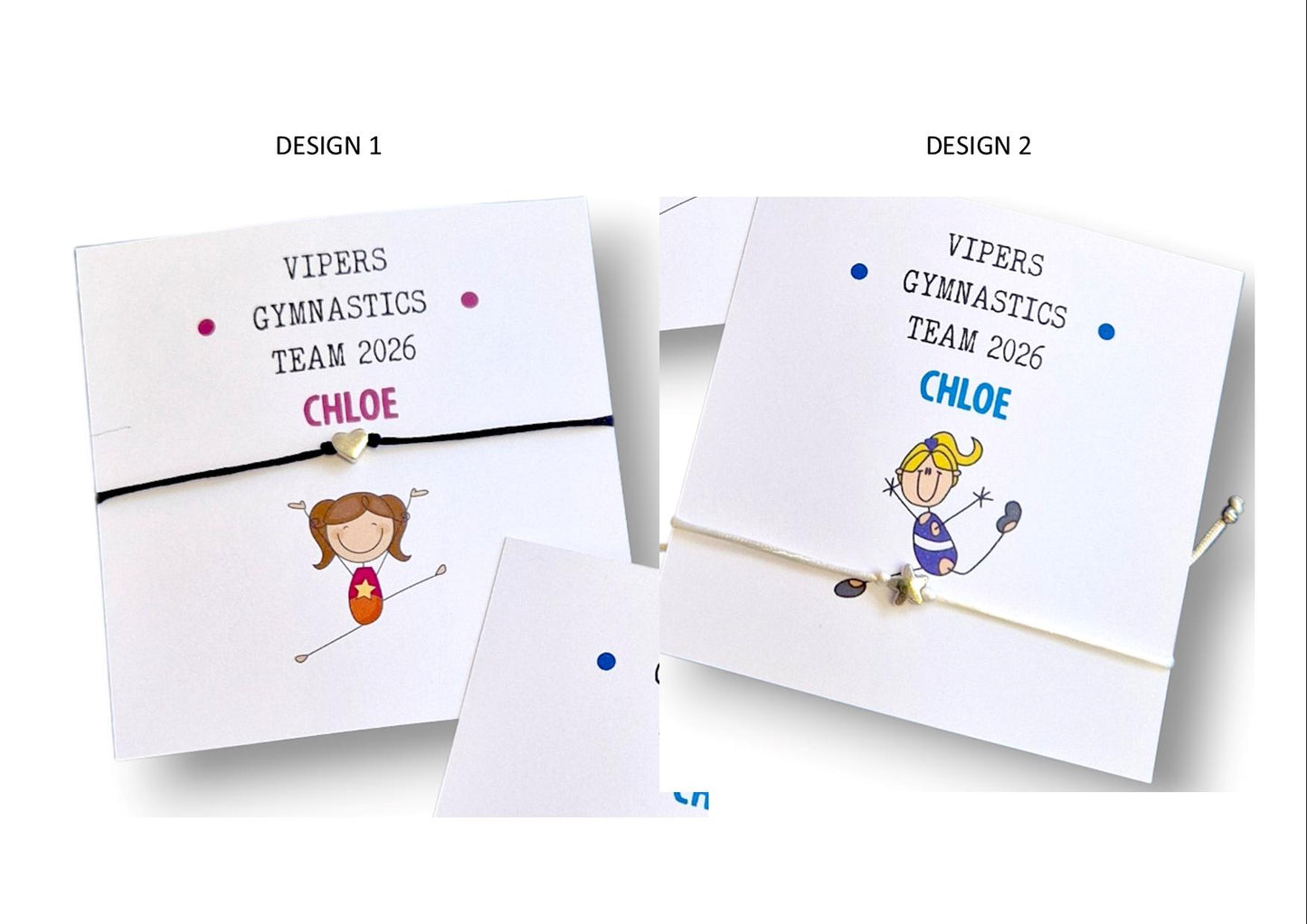 Gymnastics Club Wish Bracelet, Gymnast Team Gift, Good Luck Competition Present- Congratulations, support gift