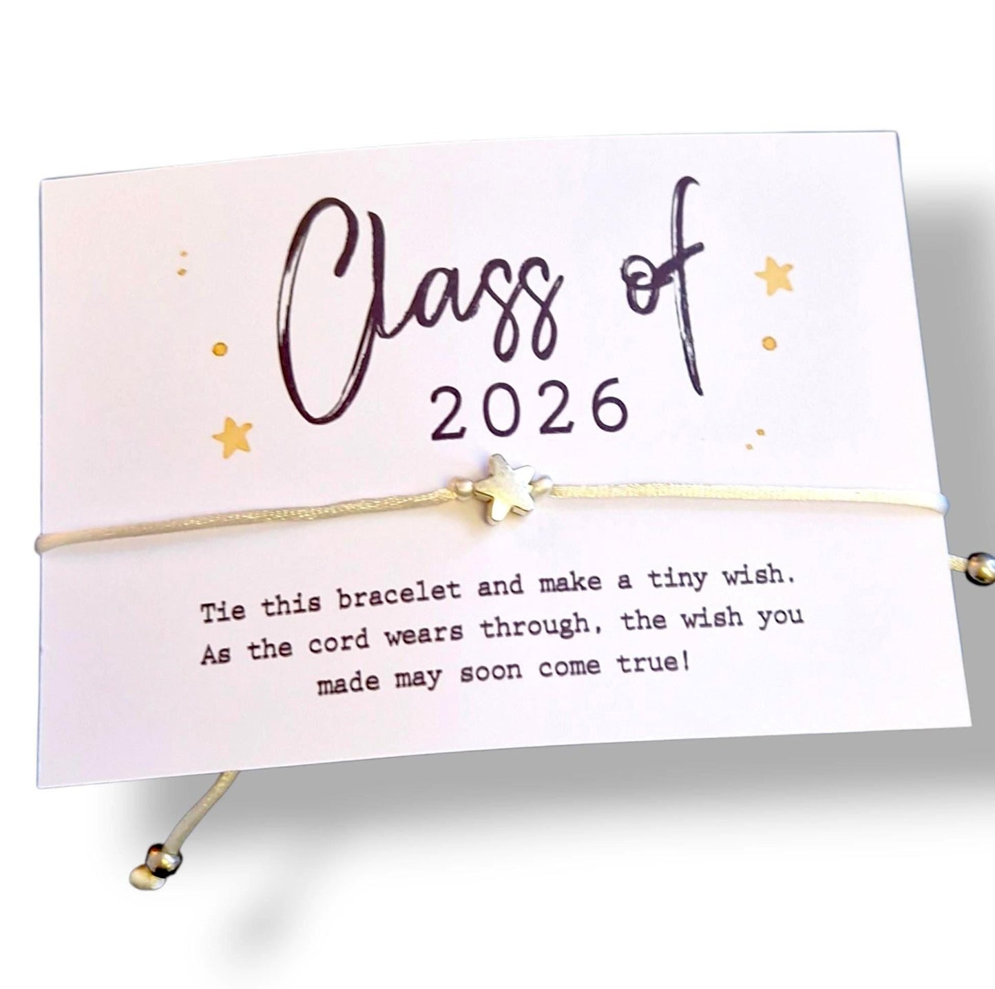 Class of 2026  Wish Bracelet | School Leavers | Prom Night Gift | Prom Gifting | End of School Gift | Bulk Gifting V54