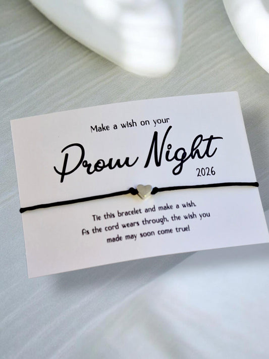 Make a Wish On Your Prom Night Wish Bracelet | Prom Gift | Prom Night Gift | Prom Gifting | End of School Gift | Bulk Gifting V54
