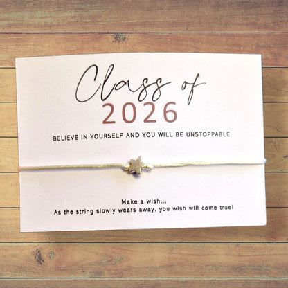 BULK BUY Class of 2026 wish bracelet | Class of 2026 gift | wish strings | School leavers | End of year graduation bracelets I Unisex