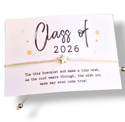 Class of 2026  Wish Bracelet | School Leavers | Prom Night Gift | Prom Gifting | End of School Gift | Bulk Gifting V54