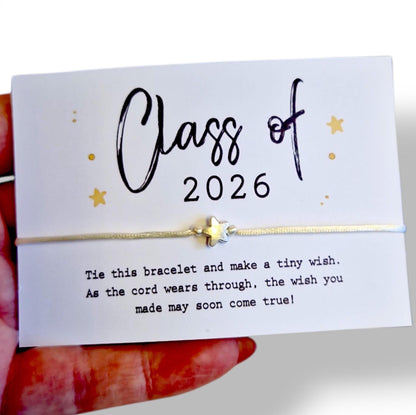Class of 2026  Wish Bracelet | School Leavers | Prom Night Gift | Prom Gifting | End of School Gift | Bulk Gifting V54
