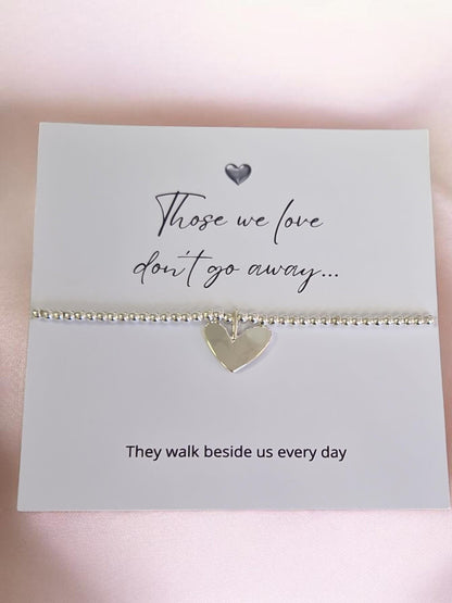 Those we love don't go away - Memorial Gift/Bereavement Gift/Condolence Gift/Sympathy Gift/ Gift for loss/ Memorial bracelet