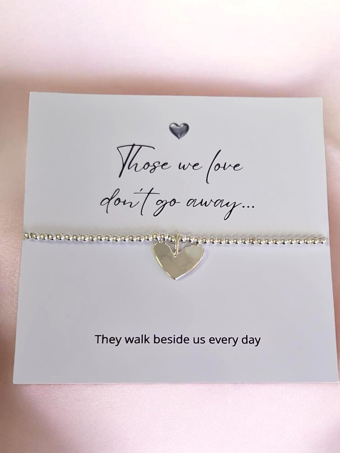 Those we love don't go away - Memorial Gift/Bereavement Gift/Condolence Gift/Sympathy Gift/ Gift for loss/ Memorial bracelet
