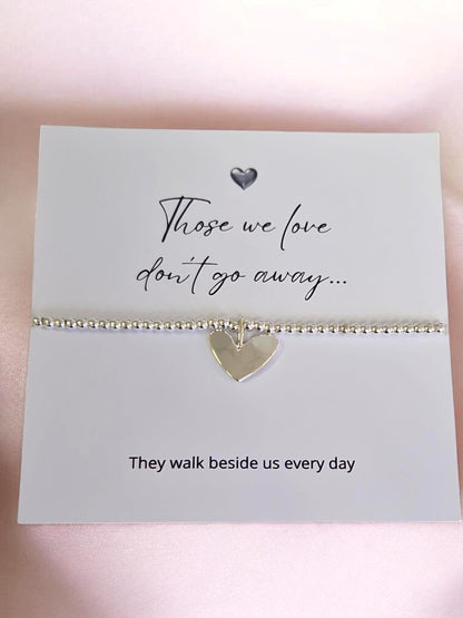 Those we love don't go away - Memorial Gift/Bereavement Gift/Condolence Gift/Sympathy Gift/ Gift for loss/ Memorial bracelet