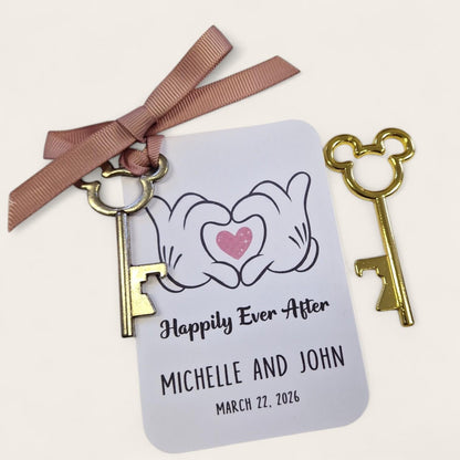 Disney Lovers, Key Bottle Opener,Perfect Wedding Favour,  Magical Disney, Happily ever after, Wedding Keepsake & Guest Favour