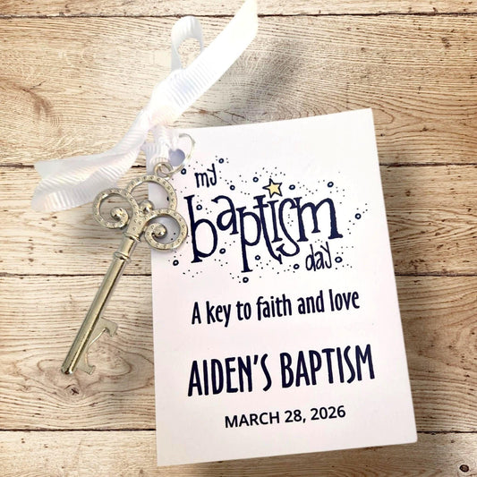 Baptism Favour Key Bottle Opener, Christening Guest Gift, Religious Party Favours, Naming Day Keepsake