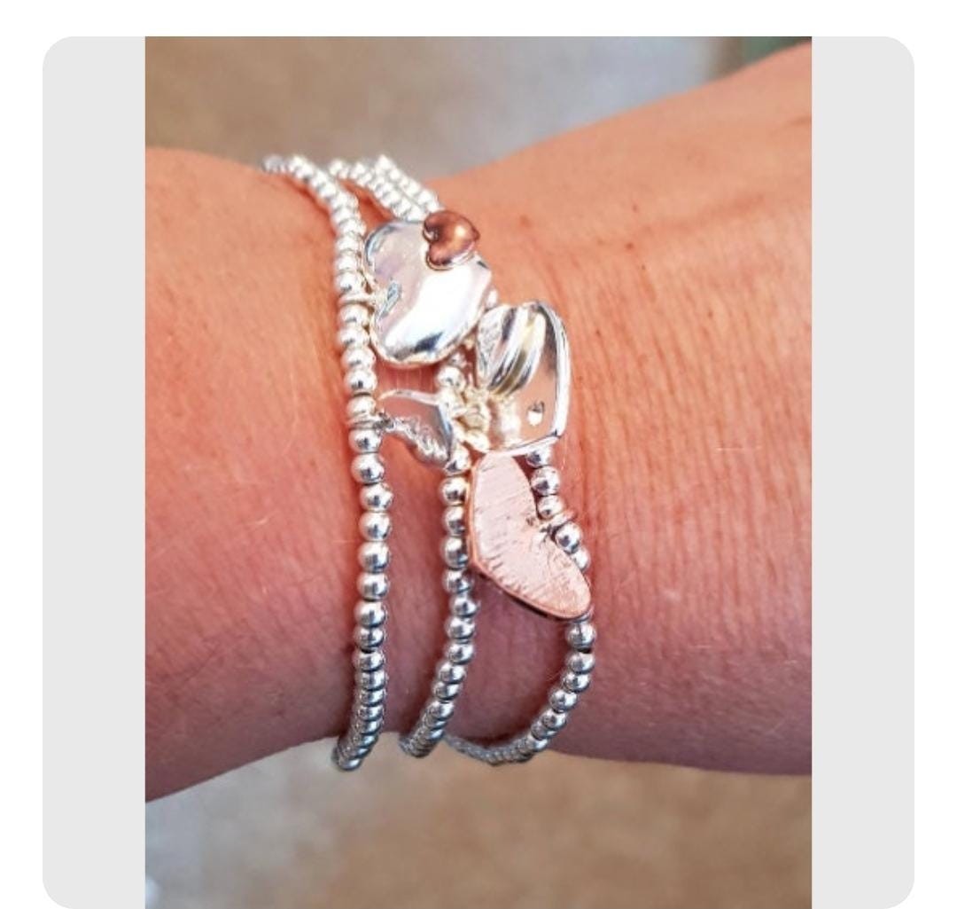 Robin's appear, when loved ones are near, Grief, Loss, Silver plated charm bracelet - Memorial Gift, Personalised, birthday c599