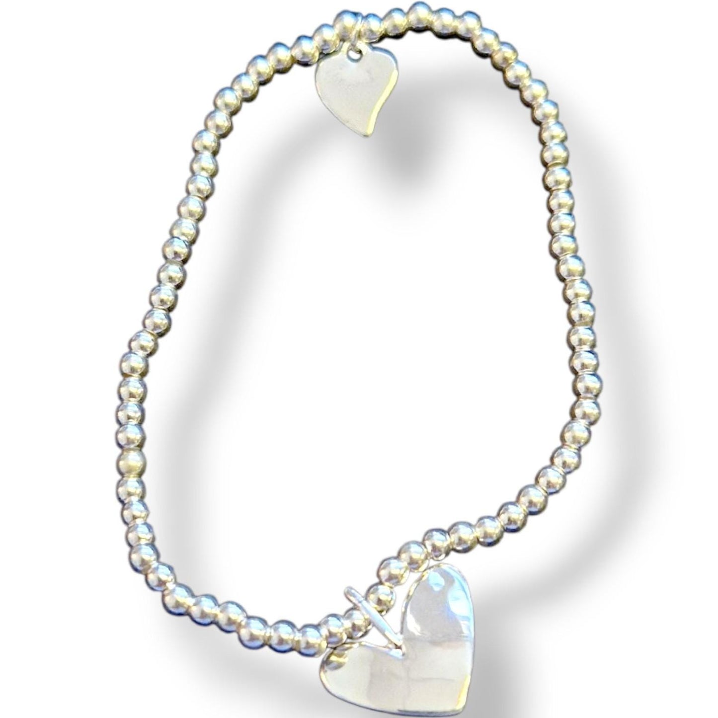 First Holy Communion Bracelet: Silver Plated Heart Charm, Personalised  - Baptism - God - Religious