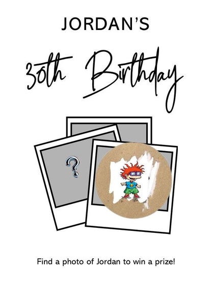 Birthday Face Scratch Card Game: Fun Party Activity for Adults and children