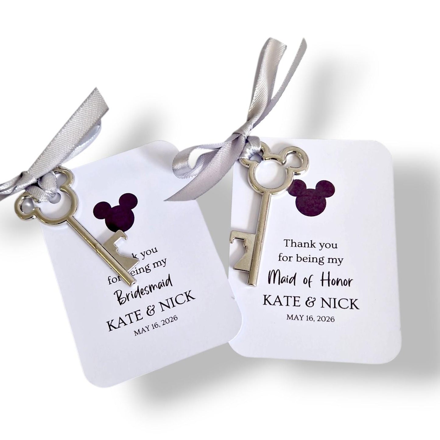 Thank you for being my Bridesmaid, Maid of Honour, Disney inspired Key Bottle Opener I Magical Key I Wedding Keepsake & Guest gift hk88