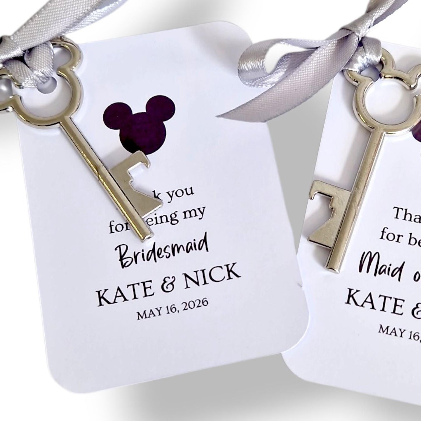 Thank you for being my Bridesmaid, Maid of Honour, Disney inspired Key Bottle Opener I Magical Key I Wedding Keepsake & Guest gift hk88