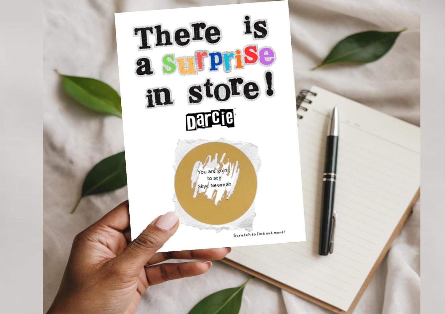 Scratch Off Surprise Reveal Card - There is a surprise for you!- Scratch card
