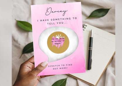Scratch Off Surprise Reveal Card - Something I've been meaning to tell you! - Scratch card
