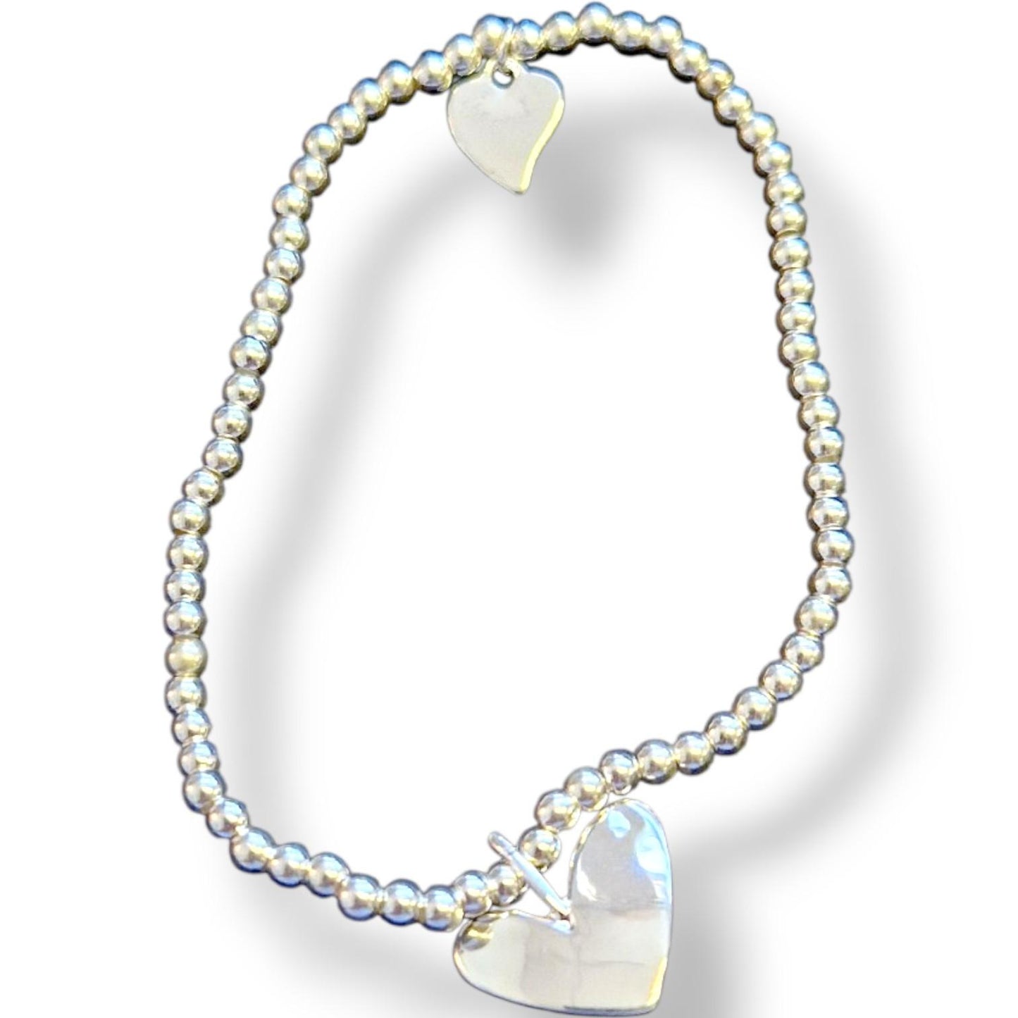 20th Birthday Twenty happy birthday silver plated heart charm bracelet