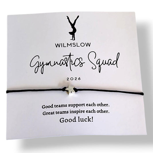 Gymnastics Team Wish Bracelet – Gym Squad Gift, Gymnast Friends & Coaches Custom Sports Gift, Team Bonding , Good luck gift